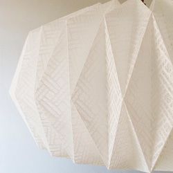 Origami Pendant Lamp Cloud Ｌサイズ　土佐落水和紙 4枚目の画像