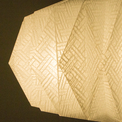 Origami Pendant Lamp Cloud Ｌサイズ　土佐落水和紙 5枚目の画像