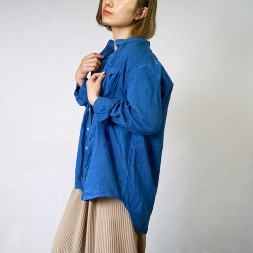 触手ガーゼシャツ the MINDEID 青 触手ガーゼシャツ the MINDEID 青