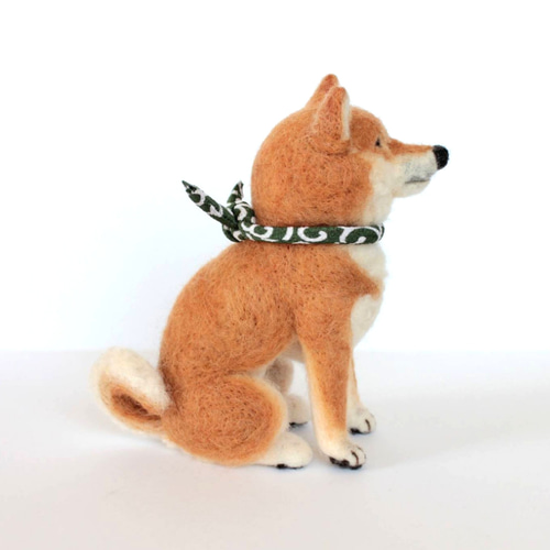 小さいけれど柴犬 羊毛フェルト 森で逢えたら 通販 9337699