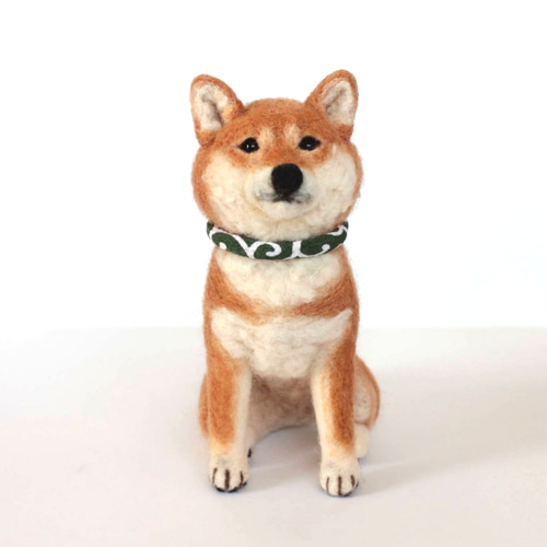 ◎まろた◎様リクエスト作品　羊毛フェルト　柴犬　ハンドメイド　犬 まめしば様専用 リクエスト 羊毛フェルト 柴犬 白柴