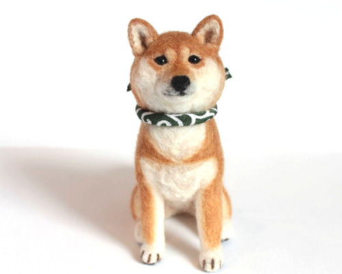 小さいけれど柴犬 羊毛フェルト 森で逢えたら 通販 9337699
