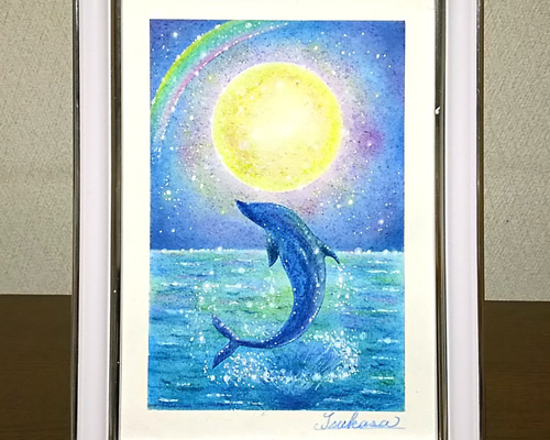 moon wolf ハンドメイドパステル画　絵画アート原画 12+x+12+wolf+moon.jpg?format=1000w