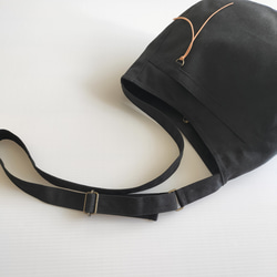 11号帆布に変更になりました   Sサイズショルダー (黒） 7枚目の画像