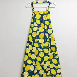 レモン  色・サイズ・タイプが選べる　大人用エプロン　 5枚目の画像
