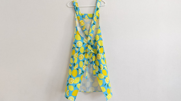 レモン  色・サイズ・タイプが選べる　大人用エプロン　 20枚目の画像