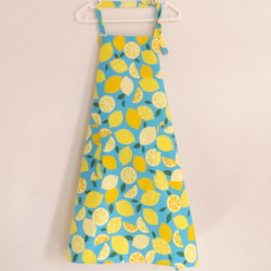 レモン  色・サイズ・タイプが選べる　大人用エプロン　 4枚目の画像