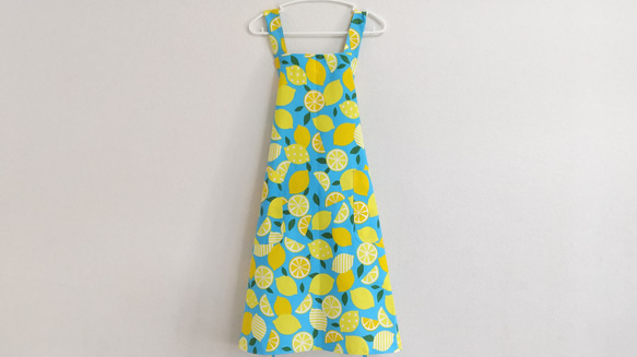 レモン  色・サイズ・タイプが選べる　大人用エプロン　 19枚目の画像