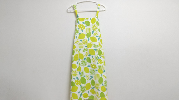 レモン  色・サイズ・タイプが選べる　大人用エプロン　 13枚目の画像