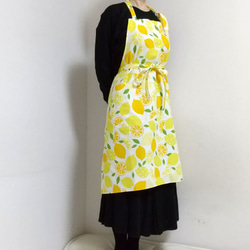 レモン  色・サイズ・タイプが選べる　大人用エプロン　 7枚目の画像