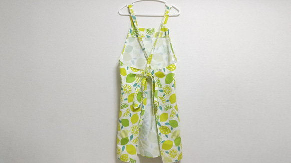 レモン  色・サイズ・タイプが選べる　大人用エプロン　 14枚目の画像