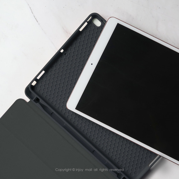 iPad case 12.9/Air4/iPad 9/mini 6系列Smart cover皮革平板保護 微笑柯基 第7張的照片