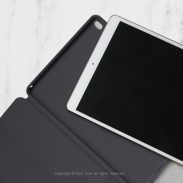 iPad case 12.9/Air4/iPad 9/mini 6系列Smart cover皮革平板保護 微笑柯基 第3張的照片