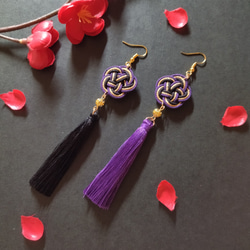 ☆❤️ ピアス　水引　水引き　梅結びイヤリング　和装　　タッセル　着物 ☆❤️ ピアス 水引 水引き 梅結びイヤリング 和装 タッセル 着物 水引