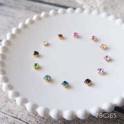 ガラスストーン*イヤリング/ピアス 1枚目の画像