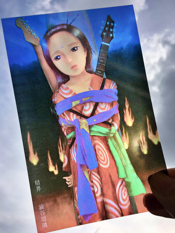 ポストカード　3枚セット　幻想少女絵画　ダークファンタジー　油絵　シュール　美人画　絵葉書 1枚目の画像