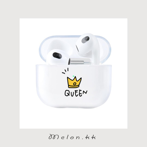 Airpods ケース 保護カバー Airpods3 Airpods pro カップル お揃い キング-MelonKK 5枚目の画像