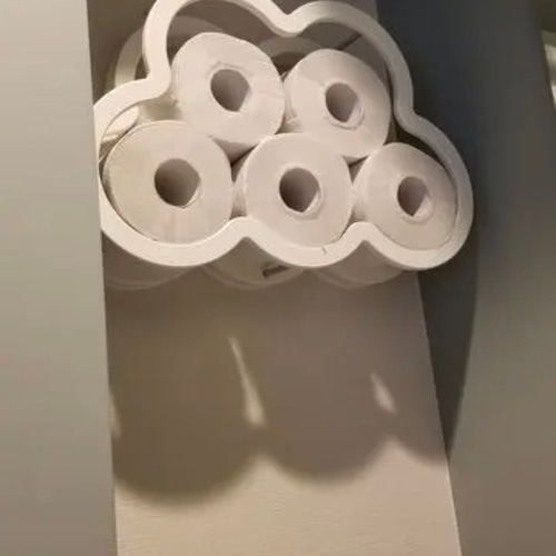 コンクリート　トイレットペーパー　トイレットペーパーホルダー　雲 Cloud Concrete Toilet Paper Holder クラウド コンクリートトイレット