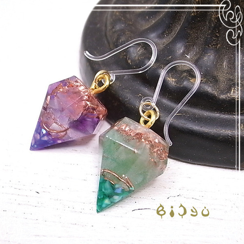 ダイヤ型　オルゴナイト ダイヤ型オルゴナイト 翡翠 - メルカリ