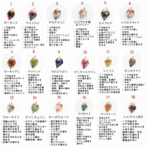 毘殊 ミニミニダイヤ型オルゴナイト アクセサリータイプ