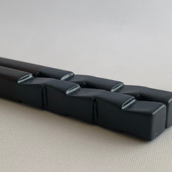 箸　市松　勝色×溜塗（長さ23㎝） 5枚目の画像