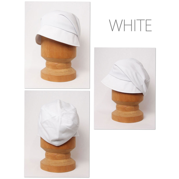ピッコロ・モイスト/M・Lサイズ キャスケット たためる帽子 風に飛ばない帽子 UV対策 7枚目の画像