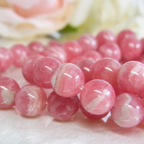 インカローズ アルゼンチン産 8.5mm】花石 美しい ひらひらレースの