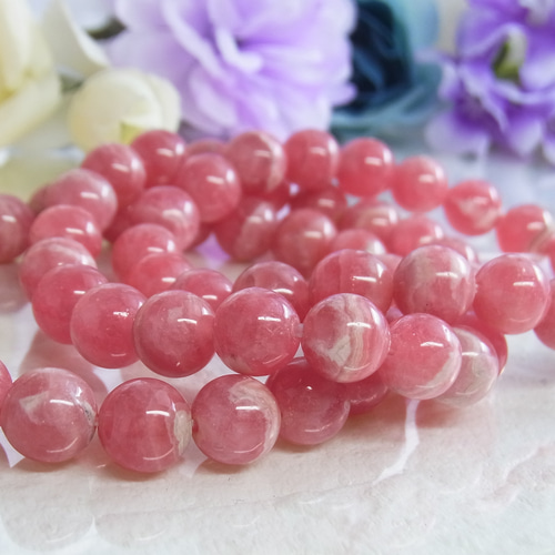 インカローズ アルゼンチン産 8.5mm】花石 美しい ひらひらレースの