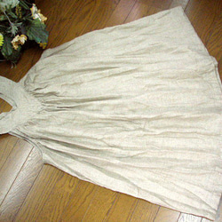 [M-5L] 裝飾拼接可愛舒適 W紗吊帶背心連衣裙 米色 小訂單也OK 第9張的照片
