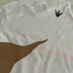 受注制作　kidsTシャツ「ティラノサウルス　レインボー」100cm~140対応 5枚目の画像