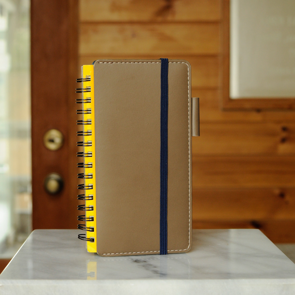 折り返せるリングノートカバー　スリムサイズ