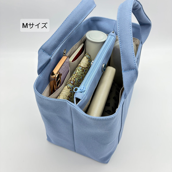 [ｾﾐｵｰﾀﾞｰ]ｼｮﾙﾀﾞｰ&底鋲付♪定番.機能的な間仕切りMｻｲｽﾞ☆ﾀﾞｰｸｸﾞﾚｰ×ﾌﾞﾗｯｸ 14枚目の画像