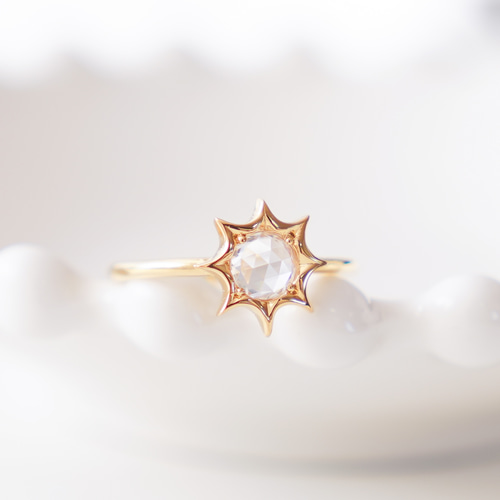 O'SOLEIL イヤリング ゴールド 太陽 TEMPLE OF THE SUN】Soleil 太陽モチーフ ゴールドピアス 18k