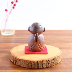 置物　地蔵 Jizo Bosatsu (地蔵菩薩像) Mokujikibutsu (木喰仏)
