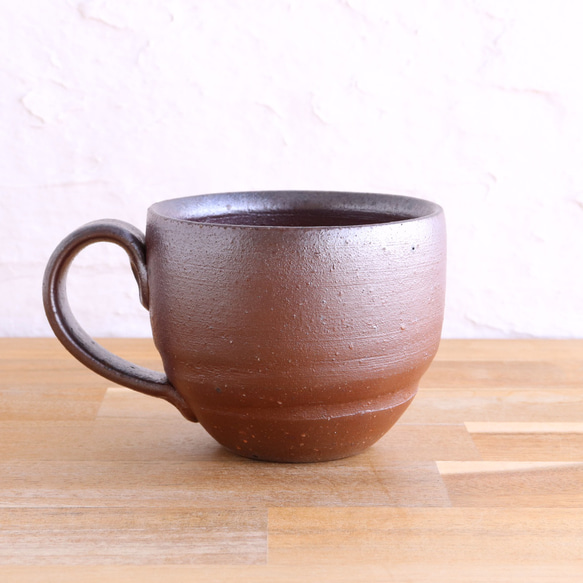 備前焼　コーヒーカップ【A】【陶器・マグカップ・コップ】 2枚目の画像