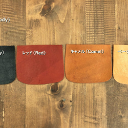 [ORZO] Kobe Tanned Leather 皮革單肩包 (M) 紅 x 黑 OR310M 第9張的照片
