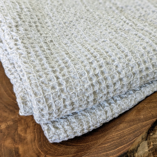 リネンバスタオル】リネンワッフル 生成り 麻100％ 速乾 新生活 バス