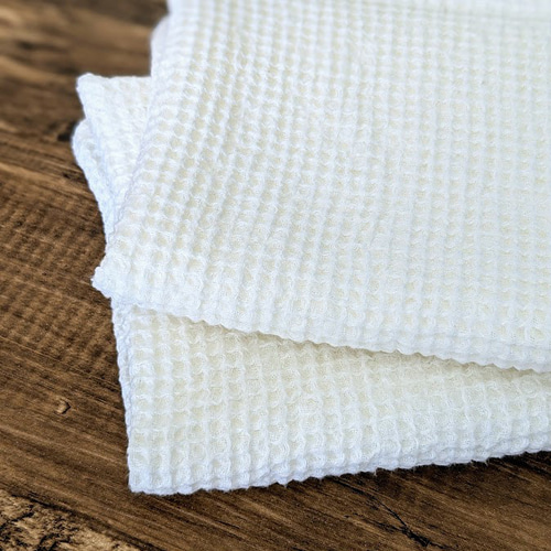 リネンバスタオル】リネンワッフル 生成り 麻100％ 速乾 新生活 バス