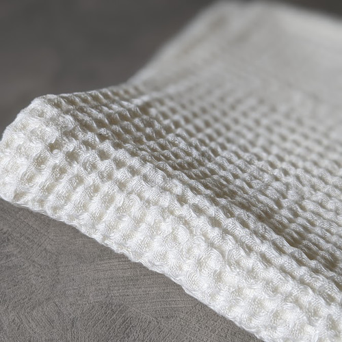 リネンバスタオル】リネンワッフル 生成り 麻100％ 速乾 新生活 バス