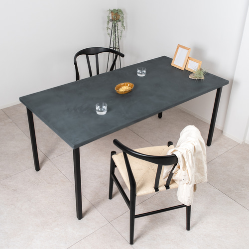 モールテックス ダイニングテーブル フルブラック 木目脚 サイズが選べる」モールテックスダイニングテーブル（ブラック