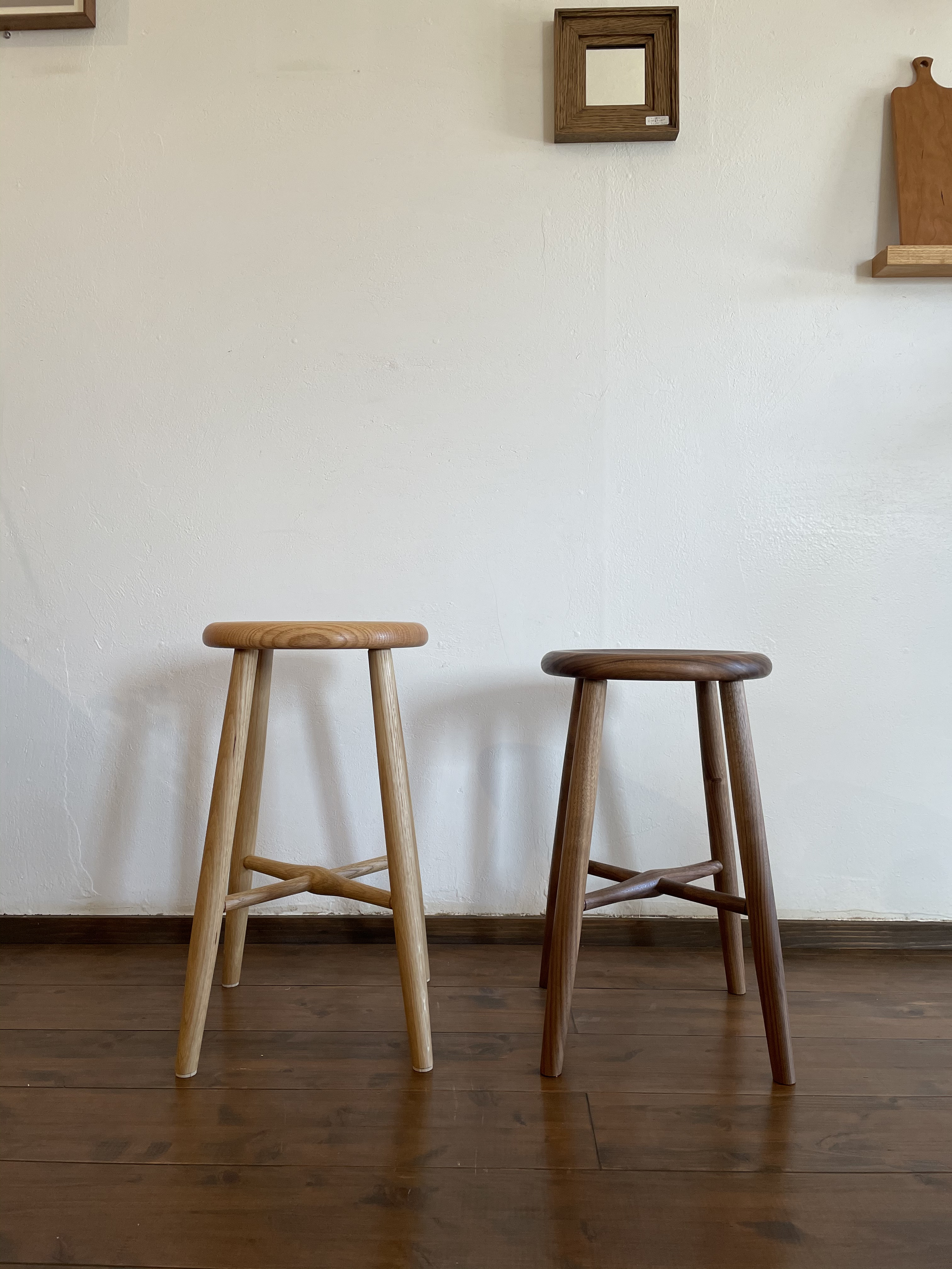 【受注製作品】木材と高さの選べる　パリテキスツール