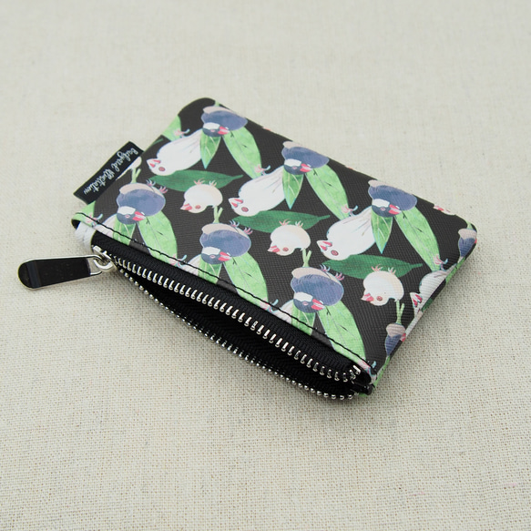 文鳥圖案PU零錢包 Java Sparrow Pattern PU Coin Purse 第3張的照片