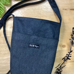 [Walk Pochette] Old Denim Indigo Blue String Length Adjustable F 第2張的照片