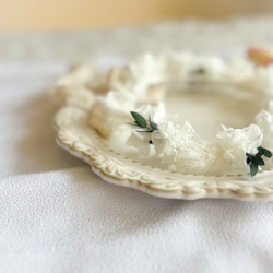 【送料無料】ベビー　キッズ　花冠　~natural white~  花かんむり　はなかんむり　結婚式　子供用　誕生日　 7枚目の画像