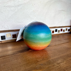 美しすぎる球体キャンドル「宇宙玉 M」　チャクラカラー 4枚目の画像