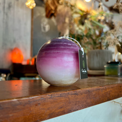キャンドルホルダー＋球体キャンドル 美しすぎる球体キャンドル「宇宙玉 M」 キャンドル・キャンドル