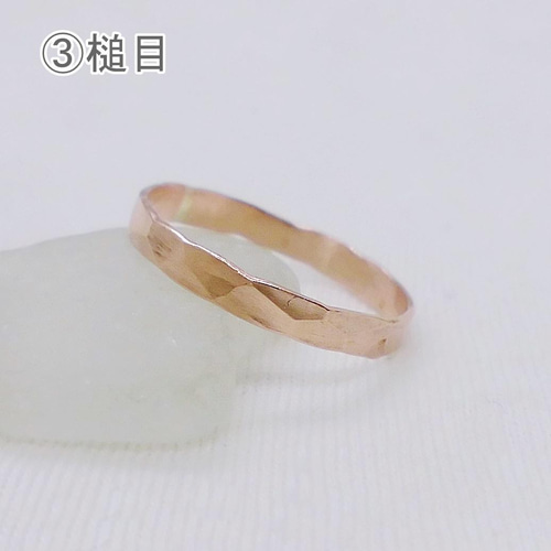 槌目リング（銅） 指輪・リング mz collection 通販 944715