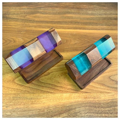 流木　レジンアートウォッチスタンド IGIMI 腕時計スタンド 送料無料 木製 日本製 選べる4種 2本用