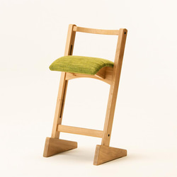 パロットチェア【ファブリックF2】座面の高さが調節可能 玄関