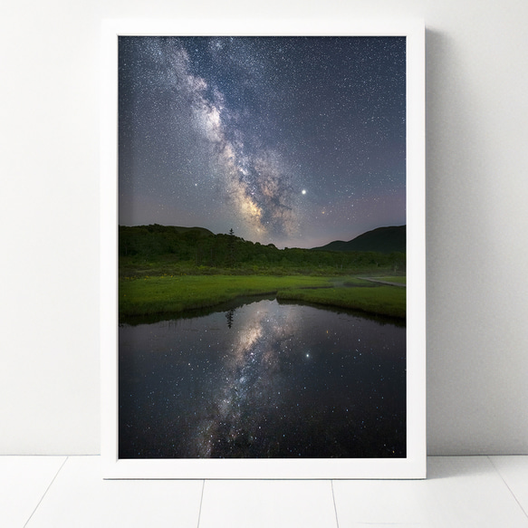 夜空/ポスター A4、A3可能】夏のニセコの天の川（その1）北海道星空写真 写真
